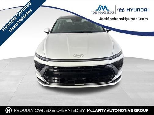 Serenity White 2025 Hyundai SONATA Hybrid Limited