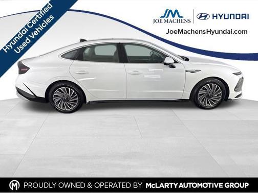 Serenity White 2025 Hyundai SONATA Hybrid Limited