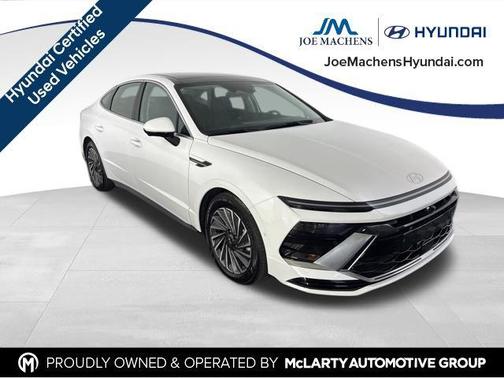 Serenity White 2025 Hyundai SONATA Hybrid Limited