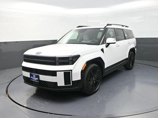 Serenity White 2026 Hyundai SANTA FE HEV Calligraphy
