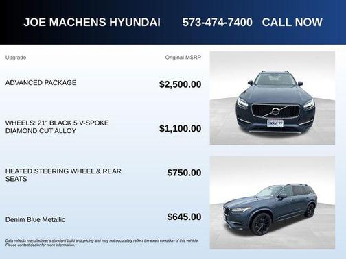 Denim Blue Metallic 2019 Volvo XC90 T6 Momentum