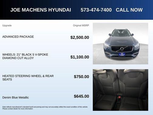 Denim Blue Metallic 2019 Volvo XC90 T6 Momentum
