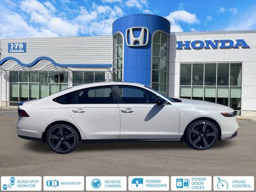 Platinum White Pearl 2026 Honda Accord Hybrid Sport