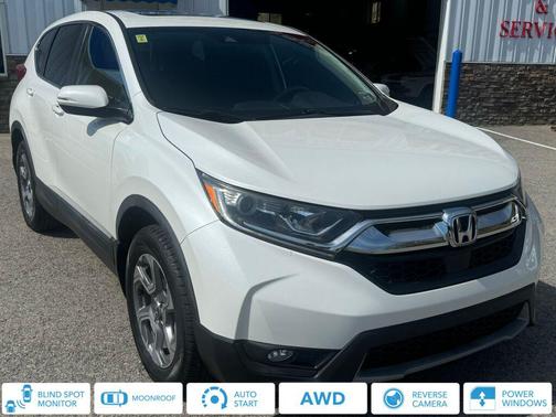 Platinum White Pearl 2019 Honda CR-V EX