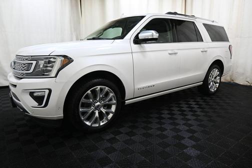 White Platinum Metallic Tri-Coat 2018 Ford Expedition Max Platinum