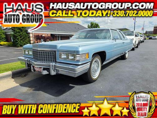 Blue 1976 Cadillac DeVille Base