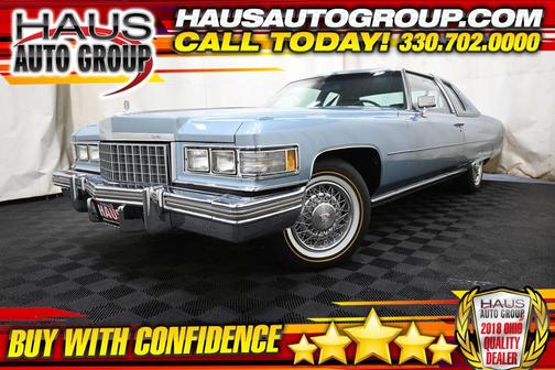 Blue 1976 Cadillac DeVille Base
