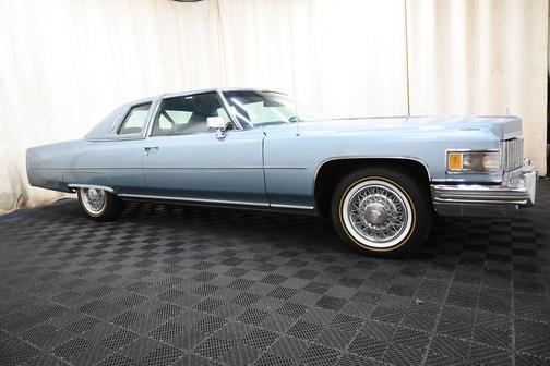 Blue 1976 Cadillac DeVille Base
