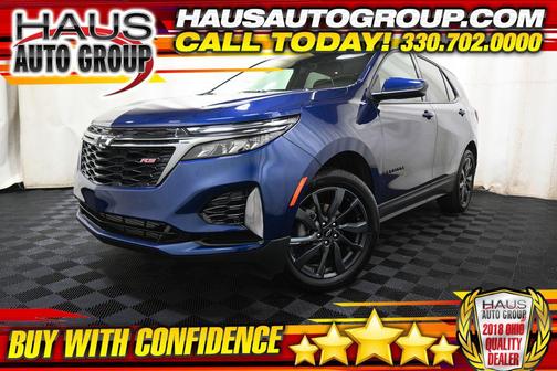 Blue Glow Metallic 2022 Chevrolet Equinox RS
