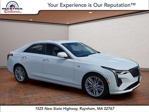 Summit White 2023 Cadillac CT4 Premium Luxury