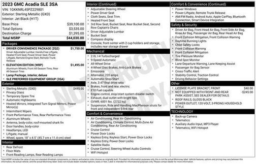 2023 GMC Acadia AWD SLE