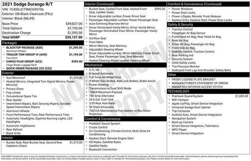 2021 Dodge Durango R/T AWD