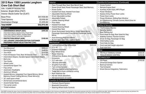 2013 RAM 1500 Laramie Longhorn Edition