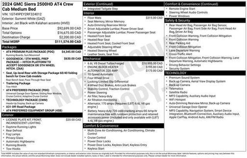 Summit White 2024 GMC Sierra 2500 AT4