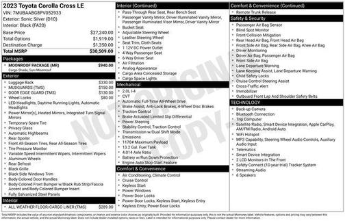 2023 Toyota Corolla Cross LE