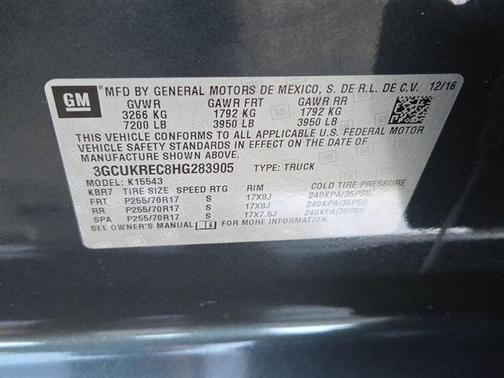 2017 Chevrolet Silverado 1500 1LT