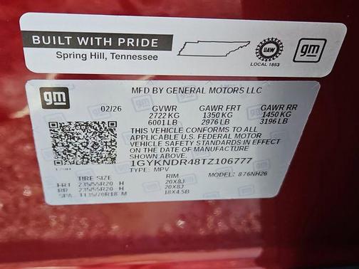 2026 Cadillac XT5 Premium Luxury