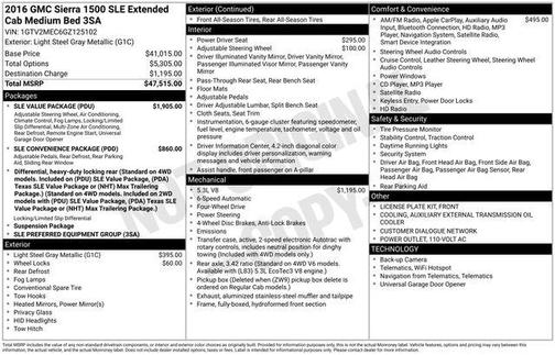 2016 GMC Sierra 1500 SLE