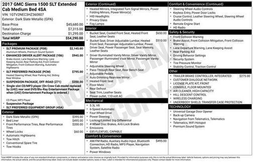 2017 GMC Sierra 1500 SLT