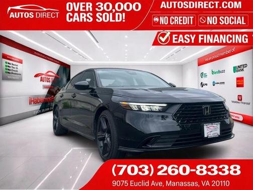 Crystal Black Pearl 2024 Honda Accord Hybrid Sport-L