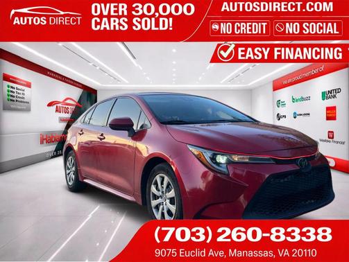 Barcelona Red Metallic 2020 Toyota Corolla LE