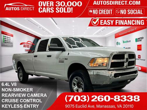 Bright White Clearcoat 2018 RAM 3500 Tradesman Crew Cab 4x4 8' Box