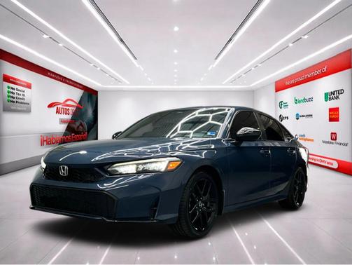 Blue Lagoon Pearl 2025 Honda Civic Hybrid Sport