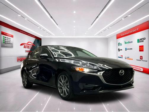 Jet Black Mica 2025 Mazda Mazda3 FWD w/Preferred Package