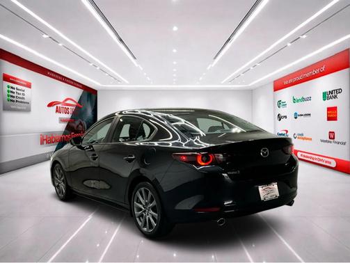 Jet Black Mica 2025 Mazda Mazda3 FWD w/Preferred Package