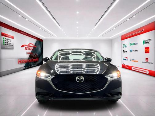 Jet Black Mica 2025 Mazda Mazda3 FWD w/Preferred Package
