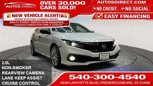 Platinum White Pearl 2020 Honda Civic Sport