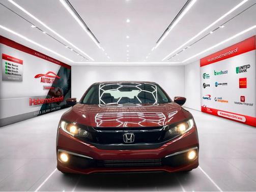 Red 2020 Honda Civic EX-L