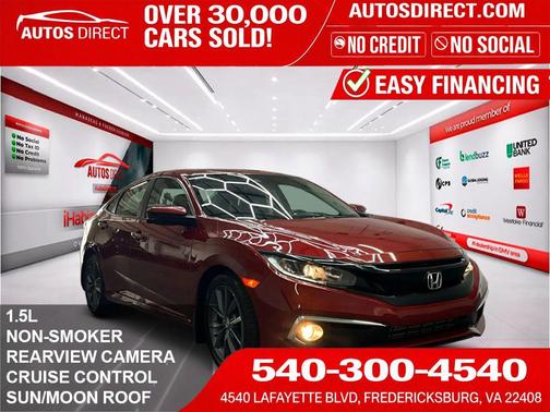 Red 2020 Honda Civic EX-L