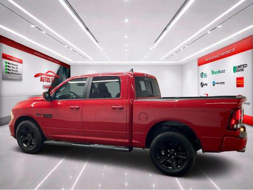 Flame Red Clearcoat 2017 RAM 1500 Night Crew Cab 4x4 5'7' Box