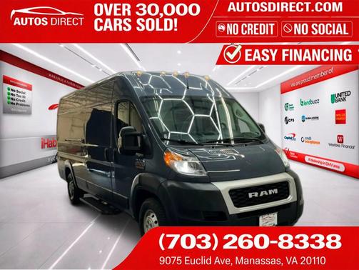 Black Clearcoat 2020 RAM ProMaster 3500 High Roof