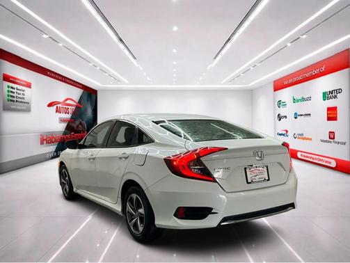 Platinum White Pearl 2019 Honda Civic LX