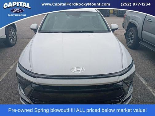 Serenity White 2025 Hyundai SONATA Hybrid SE