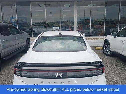 Serenity White 2025 Hyundai SONATA Hybrid SE