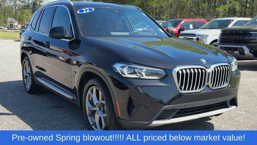 Black Sapphire Metallic 2022 BMW X3 sDrive30i