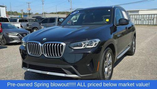 Black Sapphire Metallic 2022 BMW X3 sDrive30i