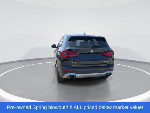 Black Sapphire Metallic 2022 BMW X3 sDrive30i
