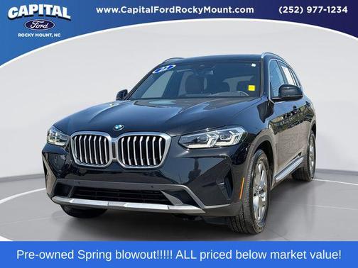 Black Sapphire Metallic 2022 BMW X3 sDrive30i