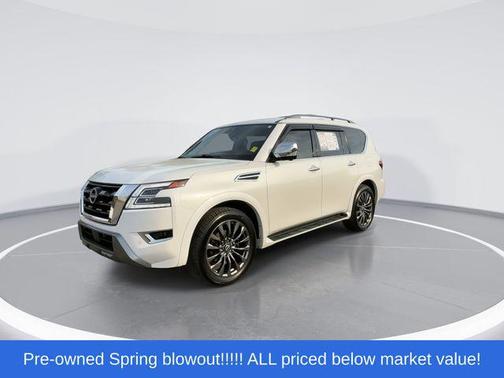 Aspen White Tricoat 2023 Nissan Armada Platinum 4WD
