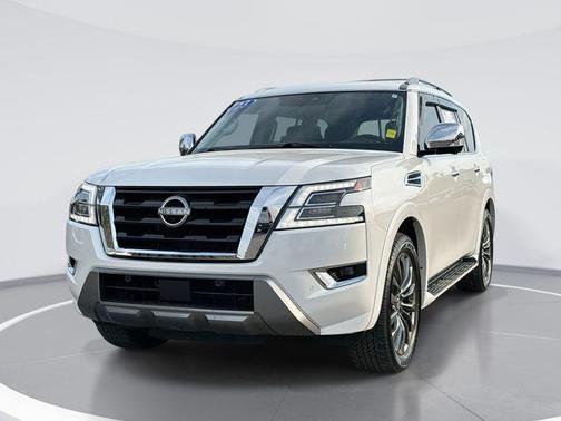 Aspen White Tricoat 2023 Nissan Armada Platinum 4WD