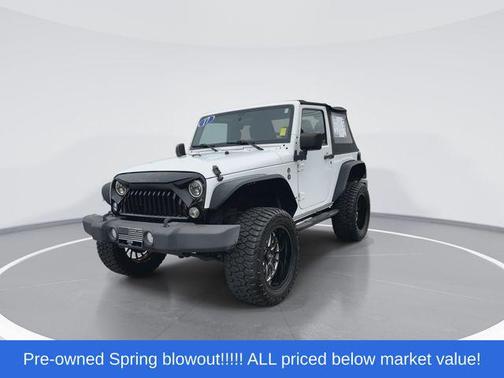Bright White Clearcoat 2017 Jeep Wrangler Willy Wheeler 4x4