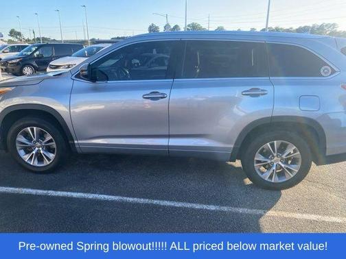 Silver Sky Metallic 2015 Toyota Highlander XLE