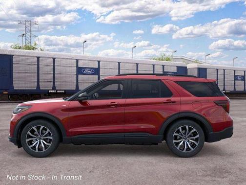 Rapid Red Metallic Tinted Clearcoat 2026 Ford Explorer ST-Line