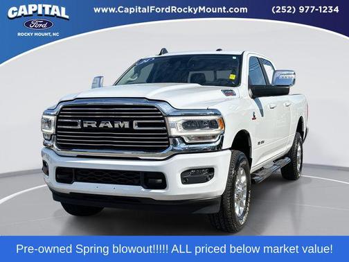 Bright White Clearcoat 2024 RAM 2500 Laramie Crew Cab 4x4 6'4' Box