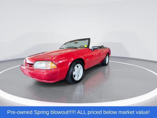 Red 1993 Ford Mustang LX 5.0L