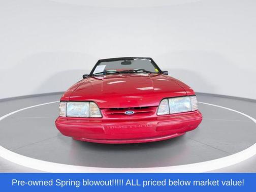 Red 1993 Ford Mustang LX 5.0L